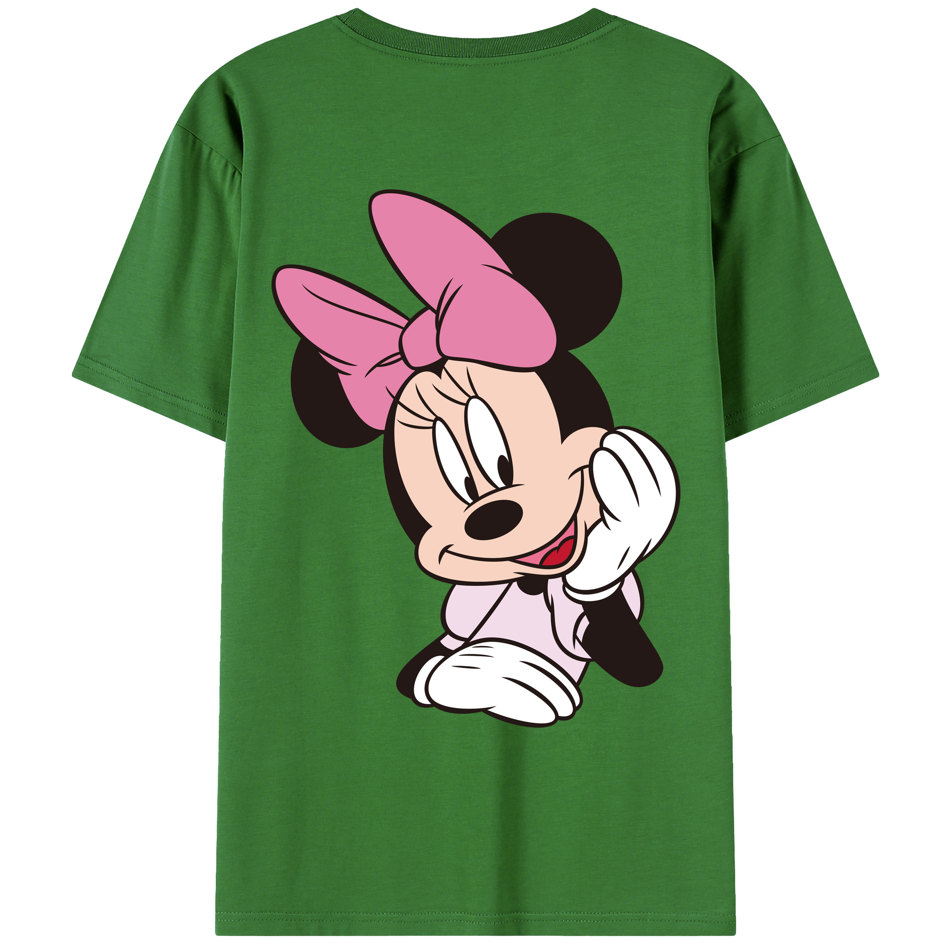 （画像用） ミッキーマウス Mickey Mouse レディース半袖Tシャツ(バックプリント)